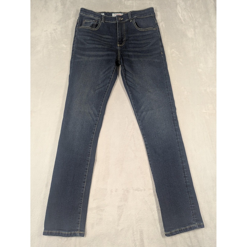 Lucky Brand Jeans Junior 18 Blue Skinny Stretch Adjustable Waist Denim Casual